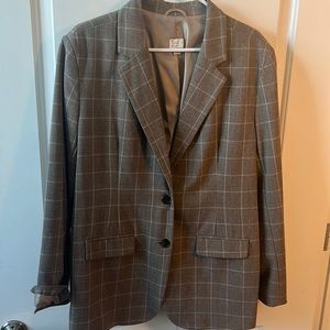 Tweed print blazer